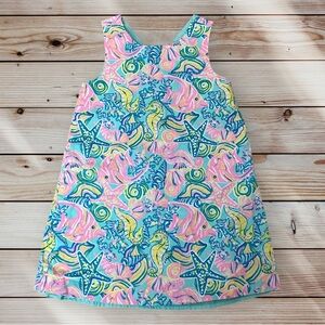 Sigrid Olsen Multicolor Sea Life Dress Tropical seahorse starfish Summer 4
